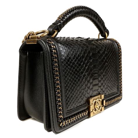 24xxxxxx chanel series boy bag made of python|chanel bag for sale.